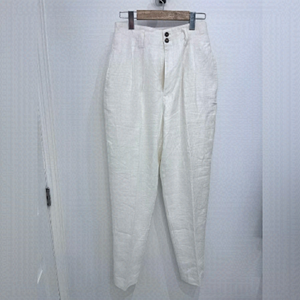 Vintage Esprit white 100% linen hight waisted pant sz 9/10